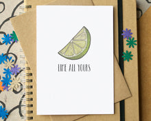 "Lime All Yours" Funny Valentine's Card