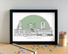 Liverpool Skyline Landmarks Art Print - can be personalised