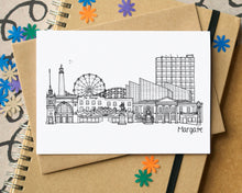 Margate Skyline Landmarks Greetings Card