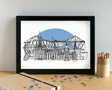 Middlesbrough Skyline Landmarks Art Print - can be personalised