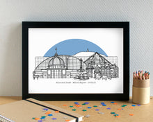 Milton Keynes Skyline Landmarks Art Print - can be personalised - unframed