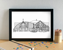 Milton Keynes Skyline Landmarks Art Print - can be personalised - unframed