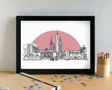 New York Skyline Landmarks Art Print - can be personalised
