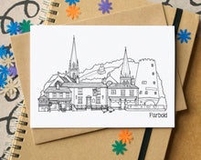 Parbold Skyline Landmarks Greetings Card