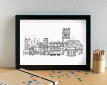 Penny Lane Liverpool Skyline Landmarks Art Print - can be personalised