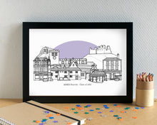 Penrith Skyline Landmarks Art Print - can be personalised - unframed