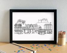 Penrith Skyline Landmarks Art Print - can be personalised - unframed