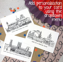 Cirencester Skyline Landmarks Greetings Card