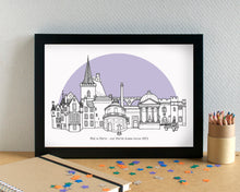 Perth Scotland Skyline Landmarks Art Print - can be personalised