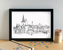 Perth Scotland Skyline Landmarks Art Print - can be personalised