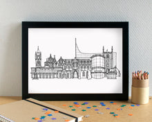 Reading Skyline Landmarks Art Print - can be personalised