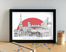 Salford Skyline Landmarks Art Print - can be personalised