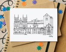 Selby Skyline Landmarks Greetings Card