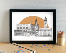 Sheffield Skyline Landmarks Art Print - can be personalised