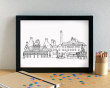 Stoke-on-Trent Skyline Landmarks Art Print - can be personalised