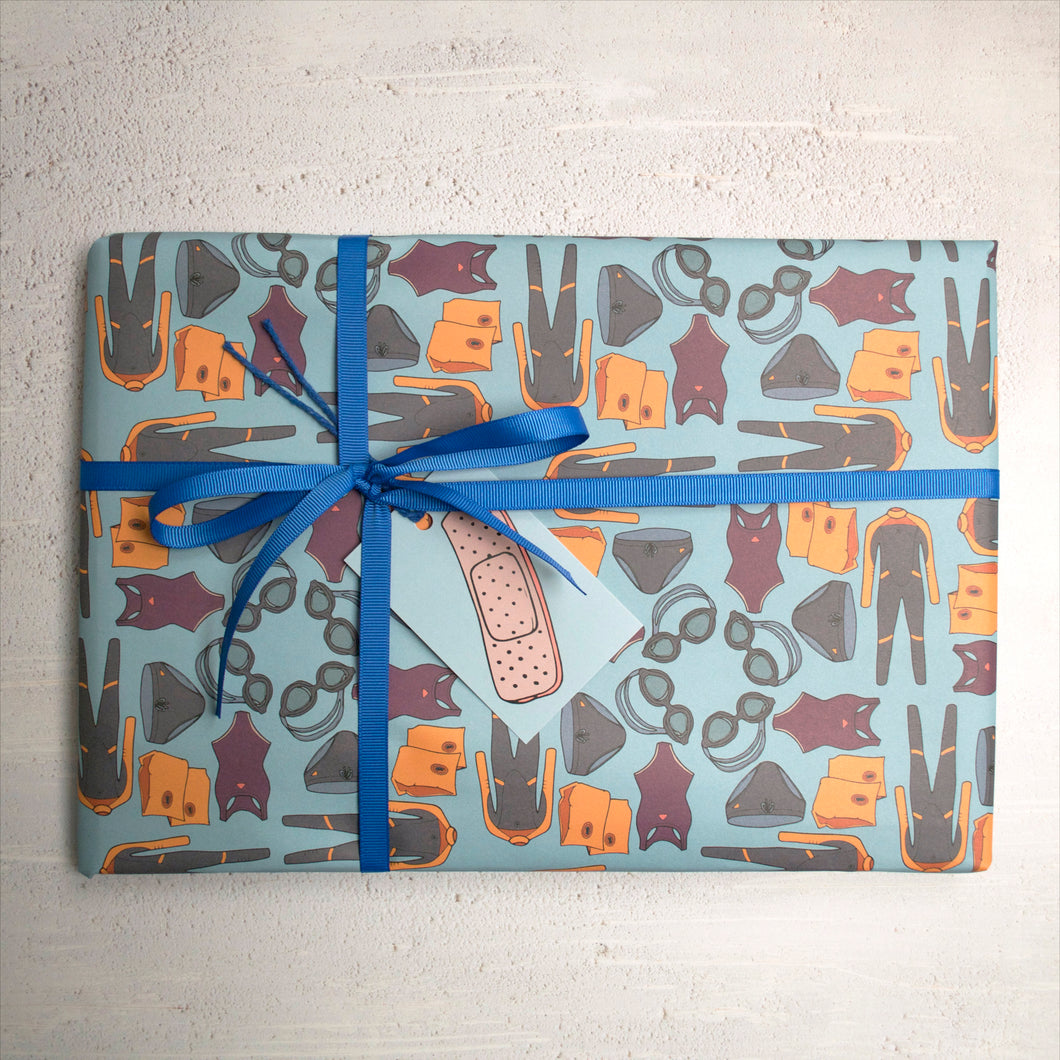 Swimming Wrapping Paper