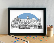 Toxteth and Dingle Liverpool 8 Skyline Art Print - can be personalised