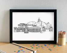 Weston-super-Mare Skyline Landmarks Art Print