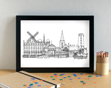 Wirral Skyline Landmarks Art Print - can be personalised