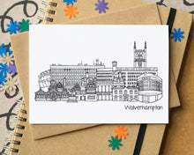 Wolverhampton Skyline Landmarks Greetings Card