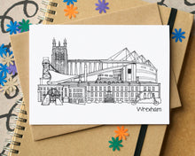 Wrexham - Wrecsam Skyline Landmarks Greetings Card
