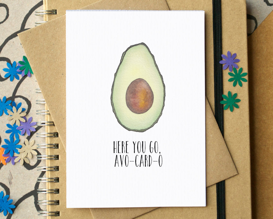 Funny Avocado Birthday or Anniversary Card