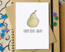 Funny "Happy Pear-thday" Birthday Card