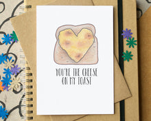 Cheese on Toast Funny Love Card