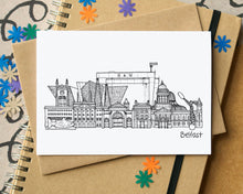 Belfast Skyline Landmarks Greetings Card