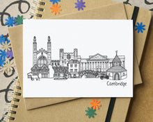Cambridge Skyline Landmarks Greetings Card
