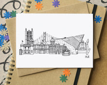 Hull Skyline Landmarks Greetings Card