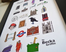 London Alphabet Art Print