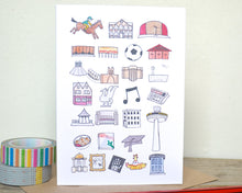 Liverpool Alphabet Greetings Card