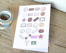 Biscuit Alphabet Greetings Card