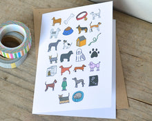 Dog Alphabet Greetings Card