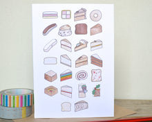 Cake Alphabet Greetings Card