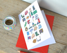 Great Britain Alphabet Greetings Card