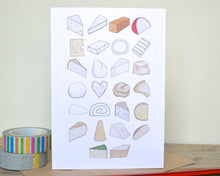 Cheese Alphabet Greetings Card