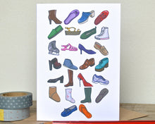 Shoe Alphabet Greetings Card