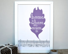 Home Is Where My Mum Is Print - can be personalised