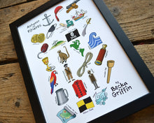 Pirate Alphabet Art Print
