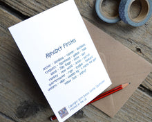 Pirates Alphabet Greetings Card