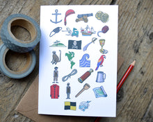 Pirates Alphabet Greetings Card