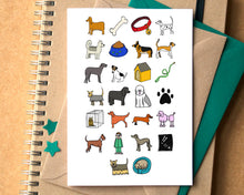 Dog Alphabet Greetings Card