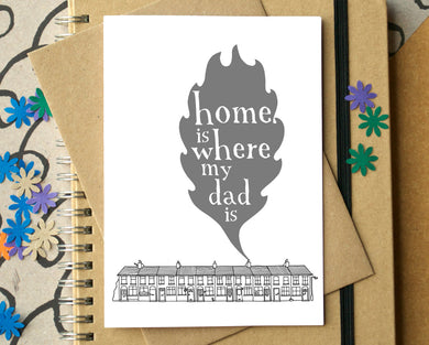 Home is Where My Dad Is Father's Day Card