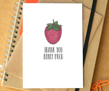 Funny "Thank You Berry Much" Card