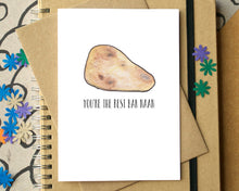 Funny "You're The Best Bar Naan" Thank You Card