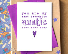 Favourite Auntie Ever Card