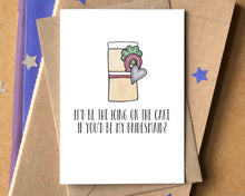 "It'd Be The Icing On The Cake" Bridesmaid Proposal Card - can be personalised