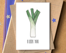 Funny "I Leek You" Friendship Card